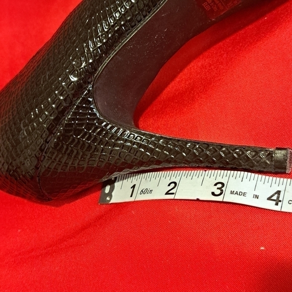 Fergalicious Black Snakeskin Print heels - Picture 7 of 7